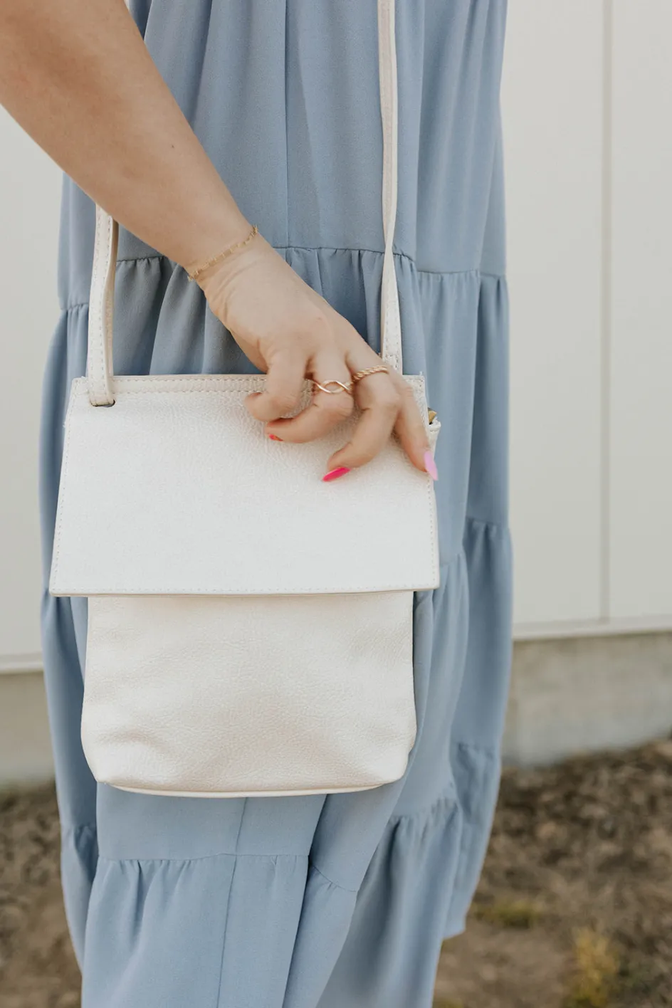 Joy Aimee Front Flap Crossbody-Oyster Sale