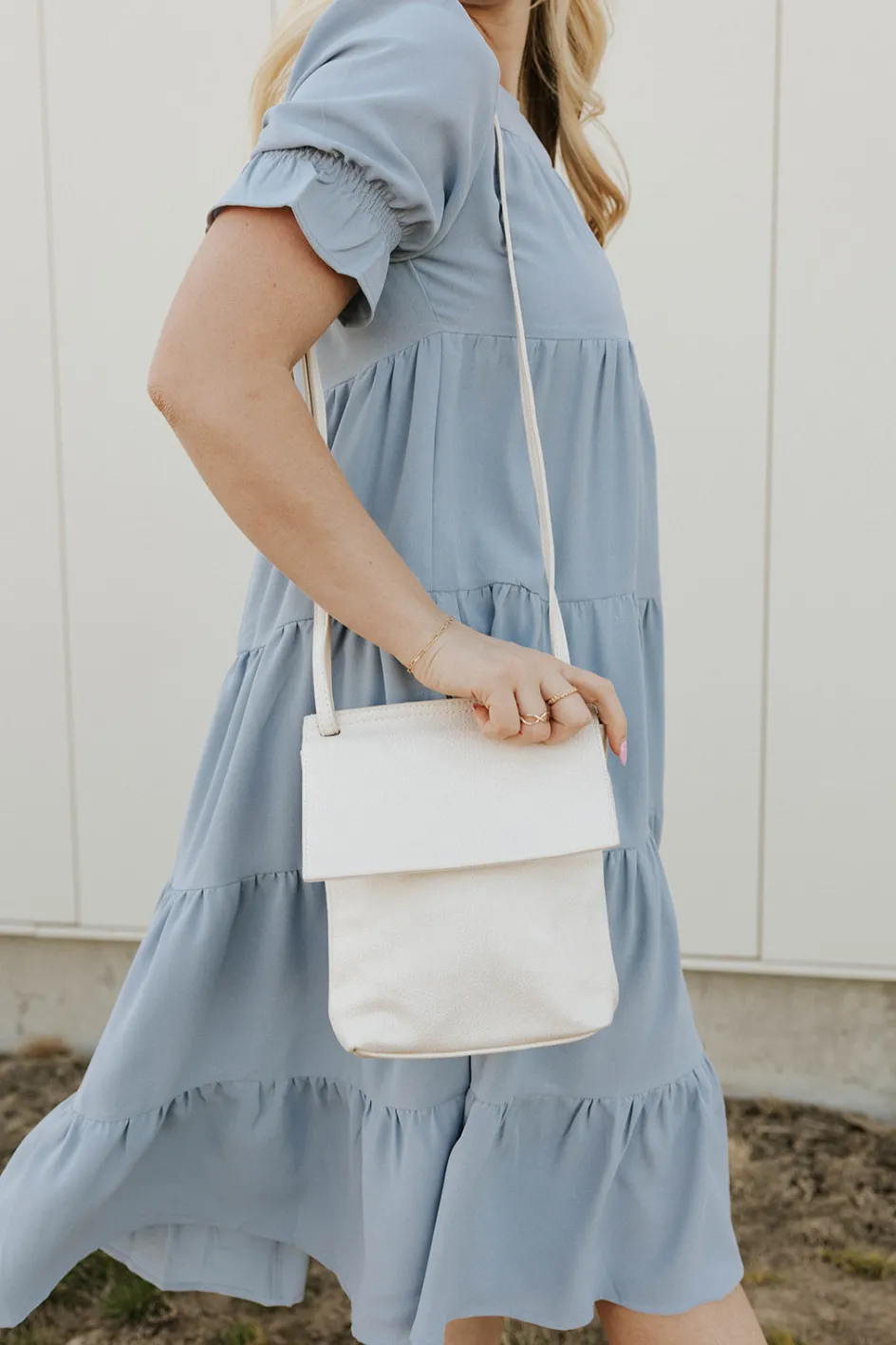 Joy Aimee Front Flap Crossbody-Oyster Sale