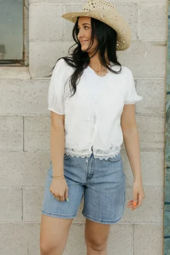 So Me Alaina Top-Off White New