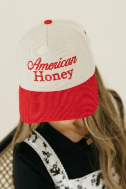 Fashion City American Honey Trucker Hat- Red Fashion