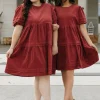 Dongguan Huoyoung Apparel Co Ames Dress-Burgundy Red Online