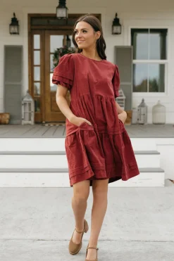 Dongguan Huoyoung Apparel Co Ames Dress-Burgundy Red Online