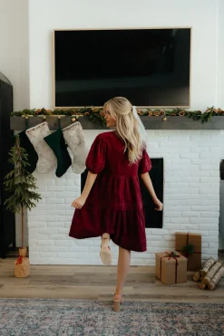 Dongguan Huoyoung Apparel Co Ames Dress-Burgundy Red Online