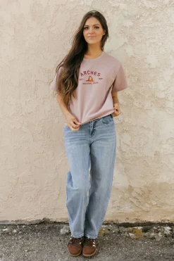 Dongguan Huoyoung Apparel Co Arches Park Tee-Mocha Brown Clearance