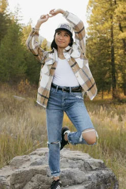 MISS SPARKLING Arwin Flannel-Tan Hot