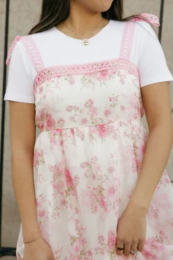 Mine and E&M Ashlee Dress- Floral Pink Outlet