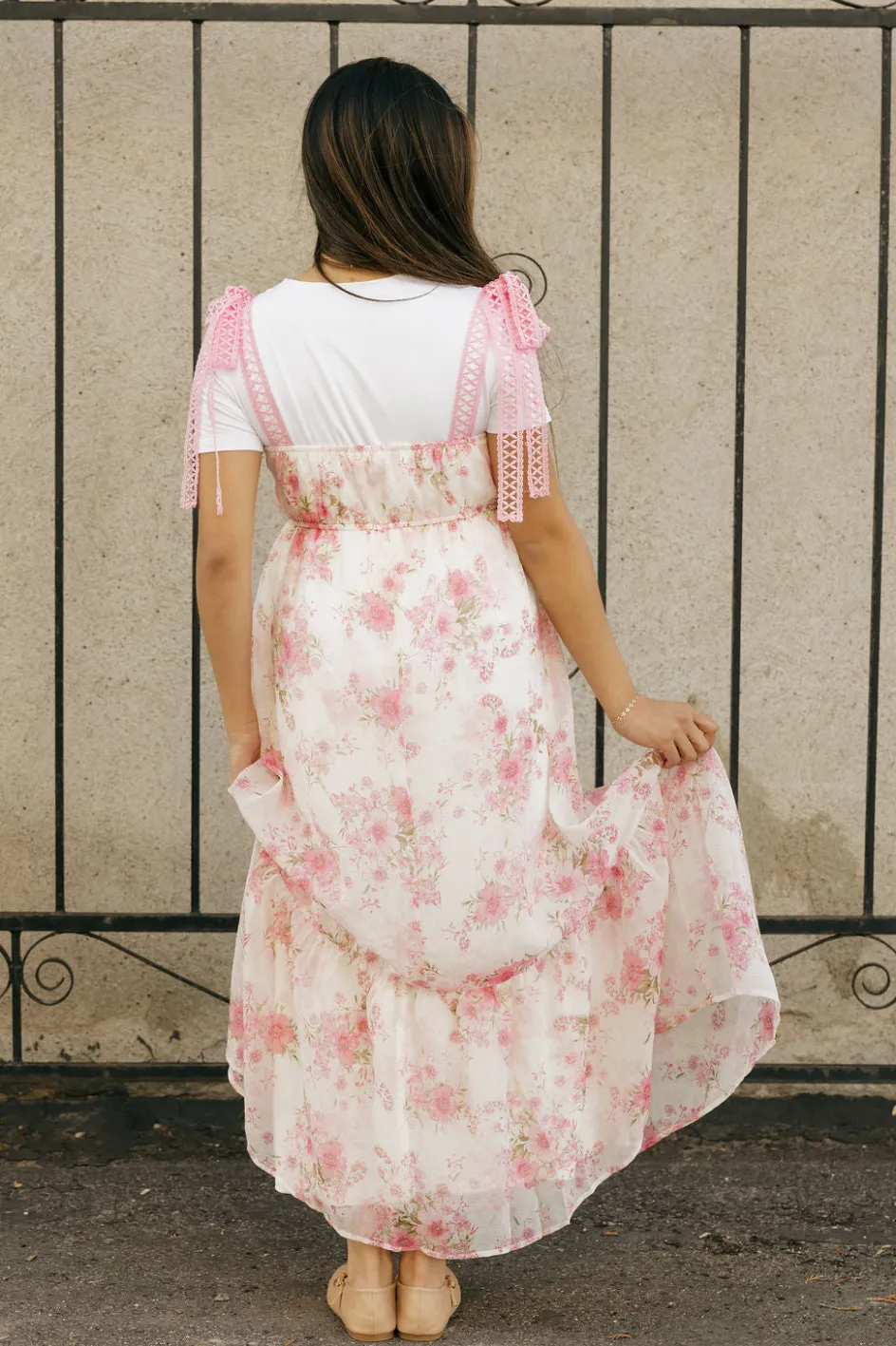 Mine and E&M Ashlee Dress- Floral Pink Outlet