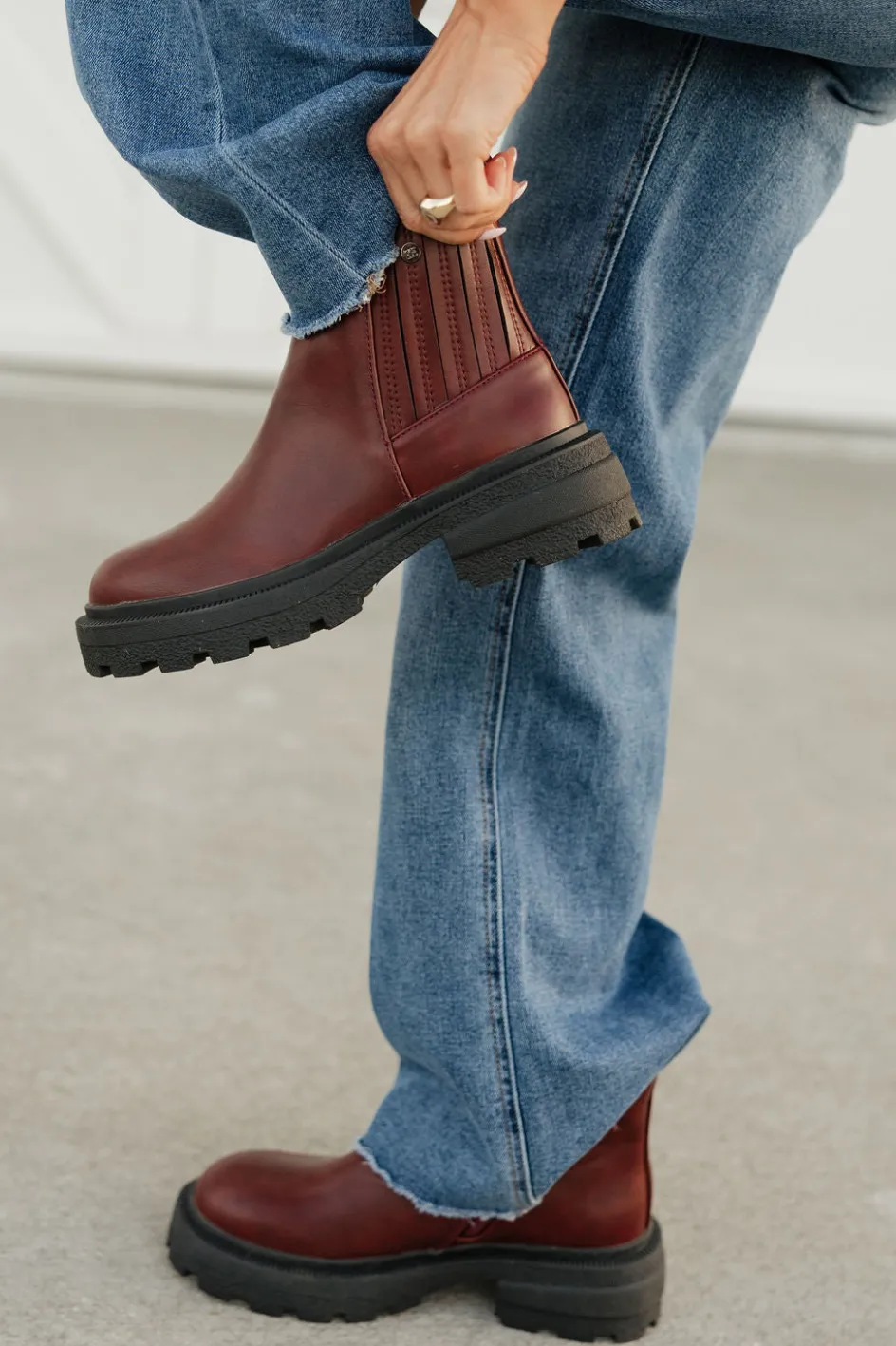 Rad Fashion Ayden Boots-Wine Fashion