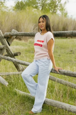 Love Tree Betsy Pants- Blue Sale