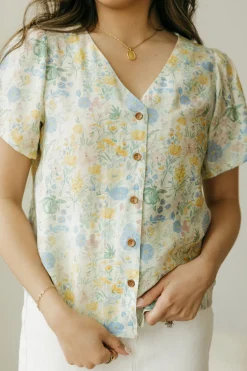 Dongguan Huoyoung Apparel Co Beverly Top-Pale Floral Yellow Best