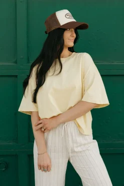 Honestee Billie Tee-Butter Yellow Discount