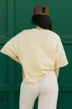 Honestee Billie Tee-Butter Yellow Discount
