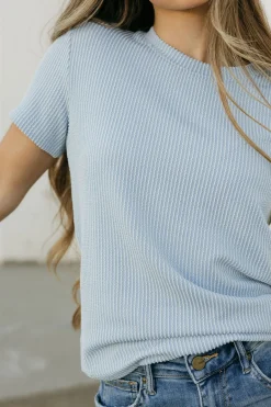 Dongguan Huoyoung Apparel Co Boone Top-Baby Blue Fashion