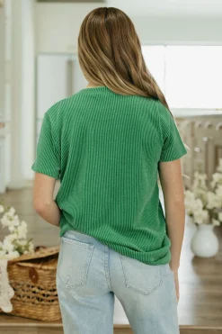Tres Bien Boone Top- Green Outlet