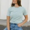 Dongguan Huoyoung Apparel Co Boone Top-Seafoam Green Discount
