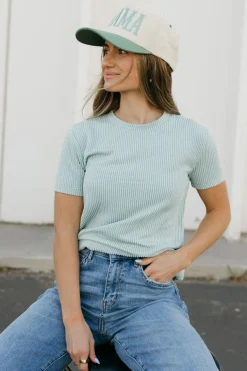 Dongguan Huoyoung Apparel Co Boone Top-Seafoam Green Discount