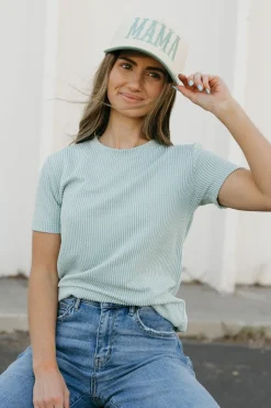 Dongguan Huoyoung Apparel Co Boone Top-Seafoam Green Discount