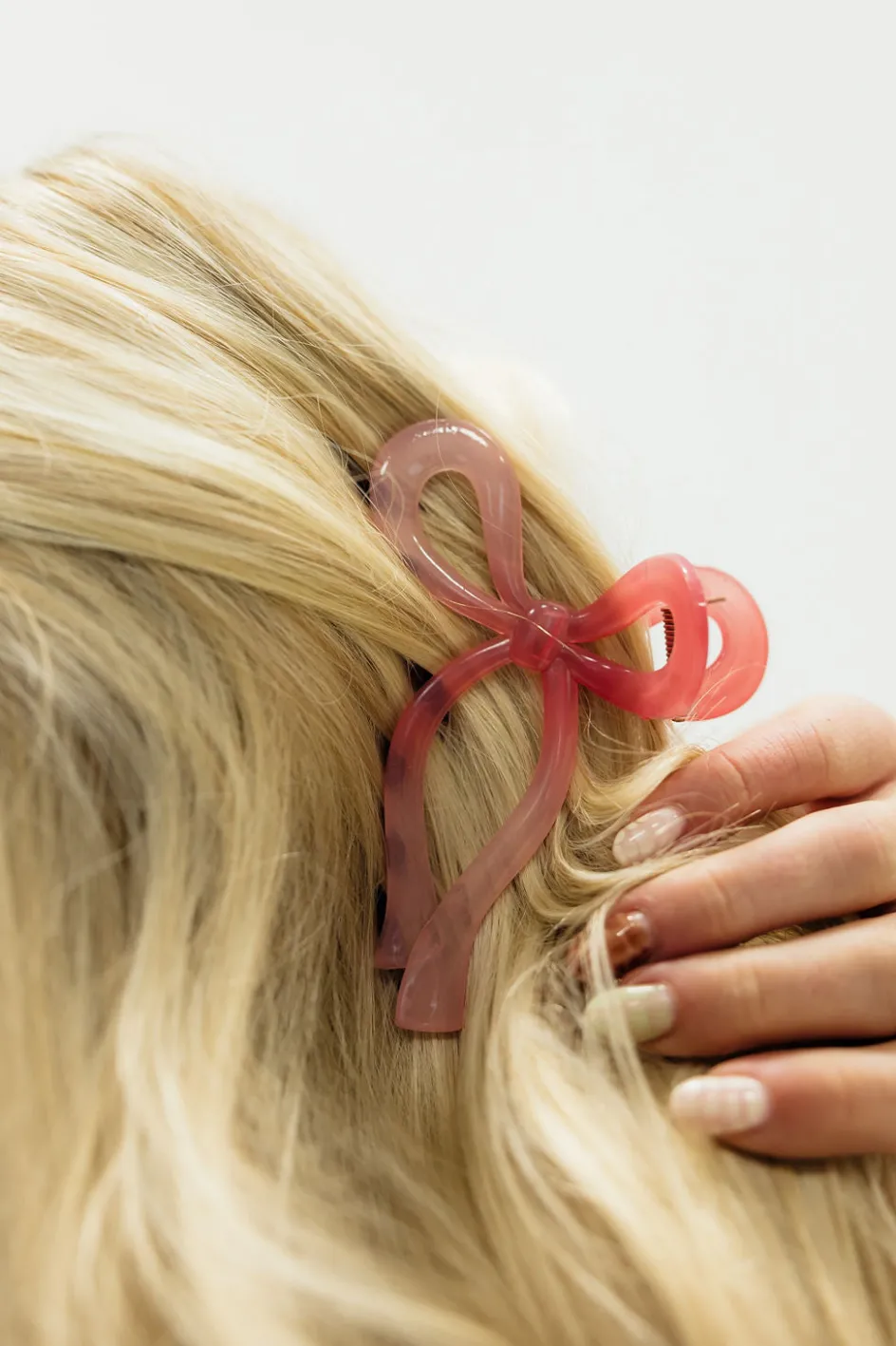 Hash Shop Bow Claw Clip-Pink Clearance