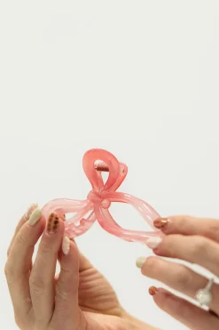 Hash Shop Bow Claw Clip-Pink Clearance