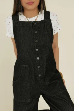 Sweet Lovely by Jen Bradford Overalls-Vintage Black New