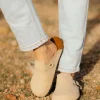 Olem Shoe Bria Corduroy Clog-Taupe New
