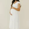 Blu Pepper Briana Dress-Ivory White Online