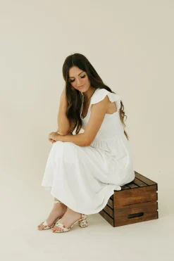 Blu Pepper Briana Dress-Ivory White Online