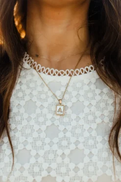MIA ACCESSORIES Brilee Initial Necklace-Gold Best
