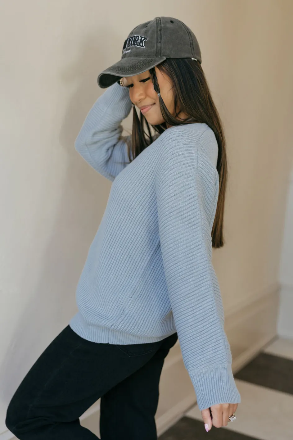 Dongguan Huoyoung Apparel Co Britton Sweater-Powder Blue Outlet