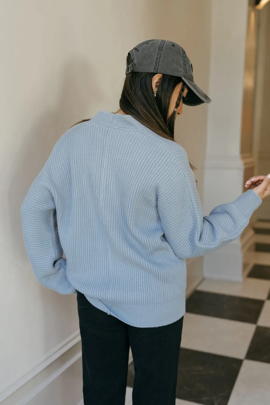 Dongguan Huoyoung Apparel Co Britton Sweater-Powder Blue Outlet