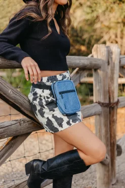 Brixley Crossbody Sling- Denim Outlet