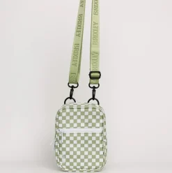 Brixley Crossbody Sling-Green Checkered GreenCheckered Fashion