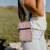 Brixley Crossbody Sling-Pink Checkmate Best
