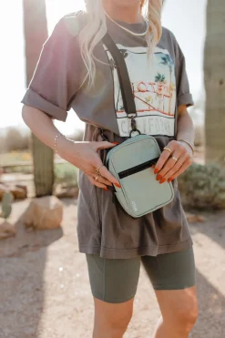 Brixley Crossbody Sling-Sage Clearance