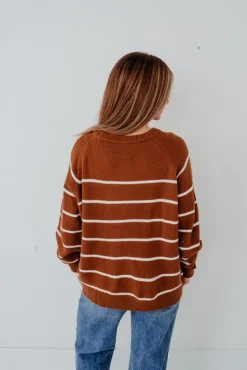 Dongguan Huoyoung Apparel Co Caitie Sweater-/Ivory Brown Sale