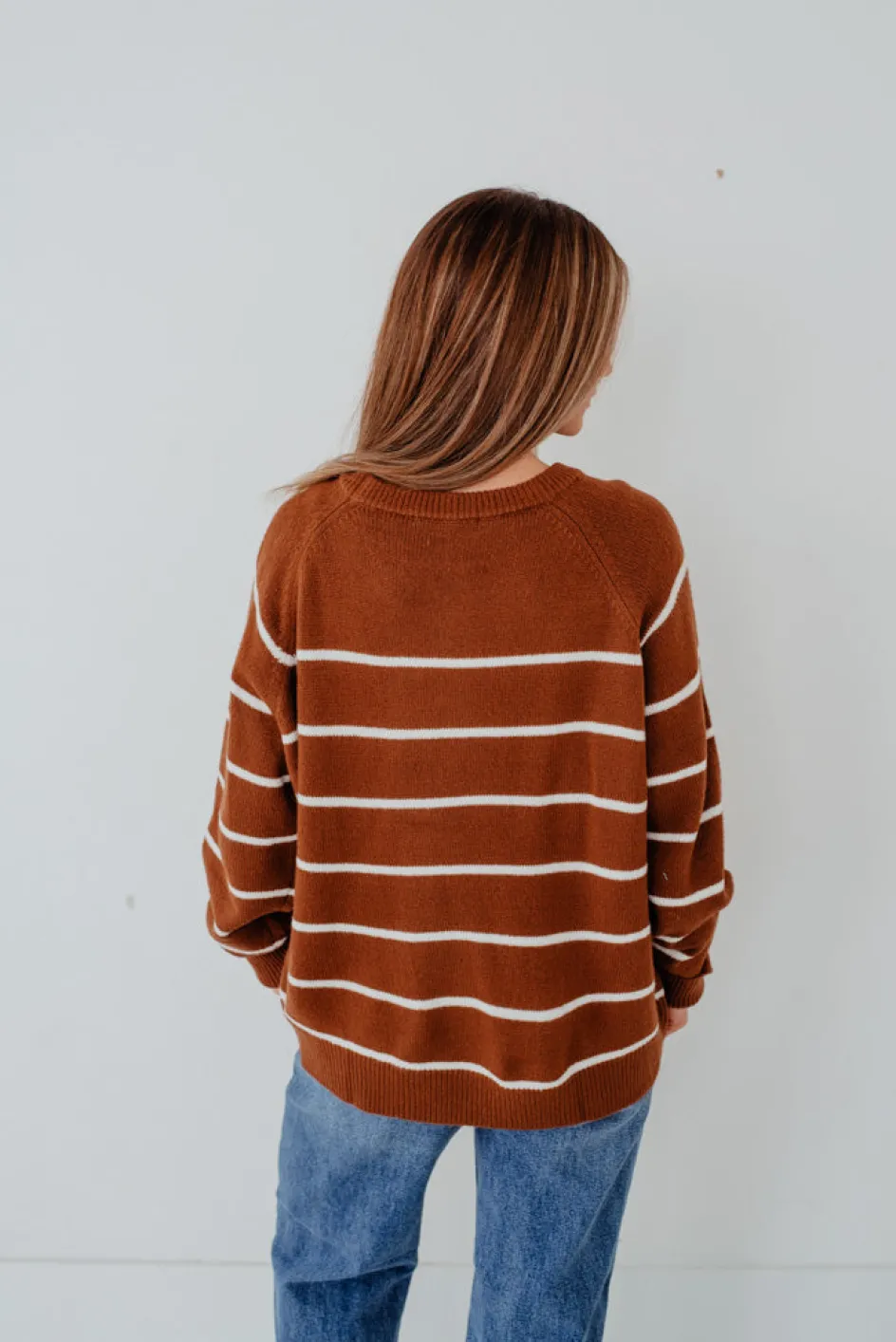 Dongguan Huoyoung Apparel Co Caitie Sweater-/Ivory Brown Sale