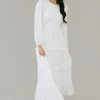 Tea N Rose Calabran Dress- White Hot