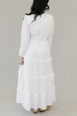 Tea N Rose Calabran Dress- White Hot