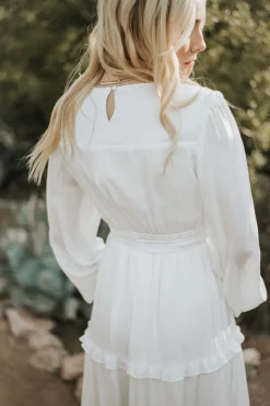 Tea N Rose Calabran Dress- White Hot