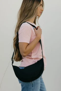 Faire Cara Crescent Bag Black New