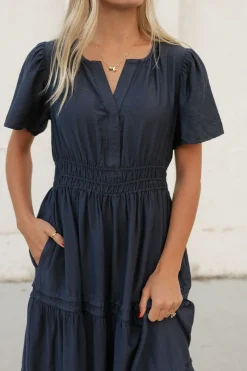 Dongguan Huoyoung Apparel Co Caribbean Dress-Navy Blue Best