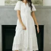 Dongguan Huoyoung Apparel Co Caribbean Dress- Eyelet White Hot