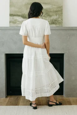 Dongguan Huoyoung Apparel Co Caribbean Dress- Eyelet White Hot