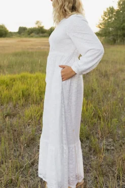 Tea N Rose Caroline Dress- White Online