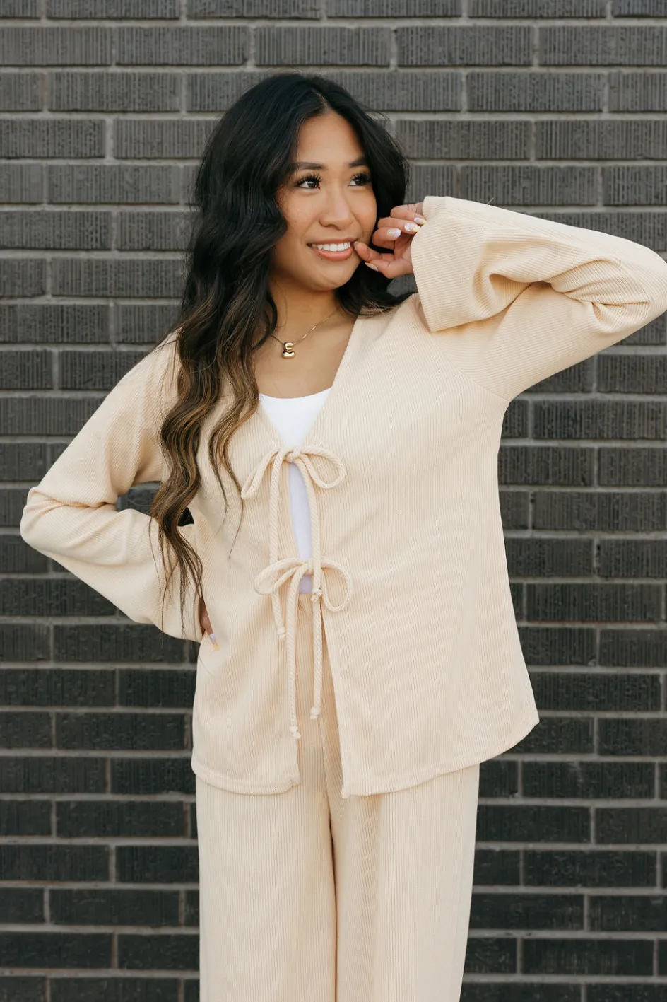 If she loves Charlize Cardigan-Taupe Neutral Discount