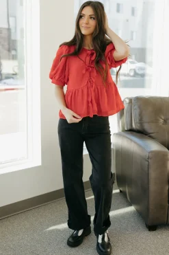 Jodifl Charly Top- Red Hot