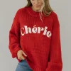 Polagram Cherie Sweater- Red Best