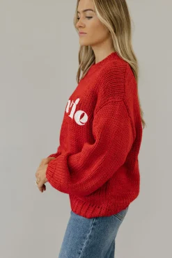 Polagram Cherie Sweater- Red Best