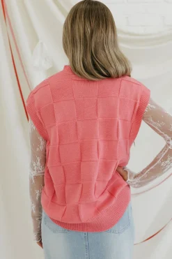 Dongguan Huoyoung Apparel Co Cherished Sweater Vest- Pink Hot