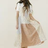 Polagram Claire Dress-Ivory Multi Neutral Sale